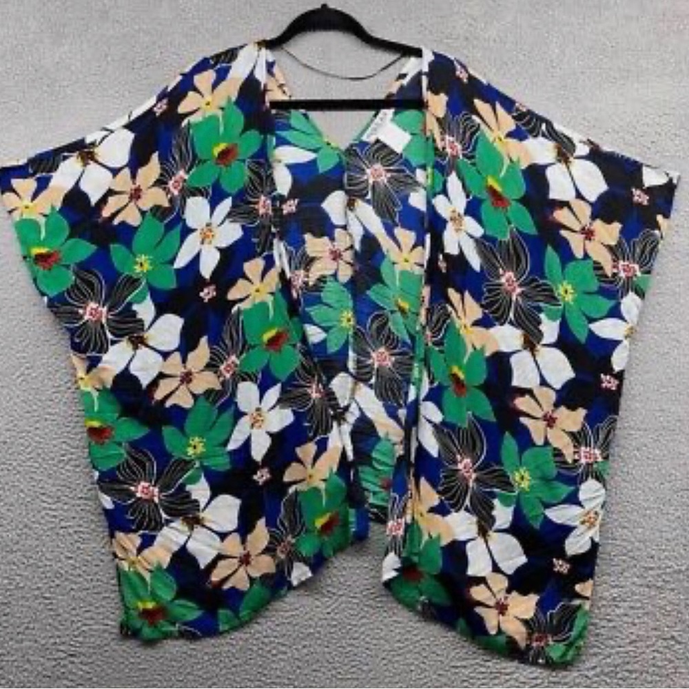 Ingear Resort kimono style cover up multi color floral print